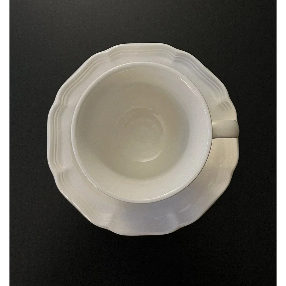 Set Of 4 Mikasa FRENCH COUNTRYSIDE F9000 Coffee/ Tea Mugs & Saucers Excellent - Picture 7 of 12